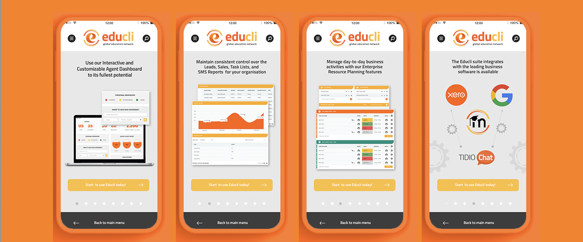 Educli Mobile View